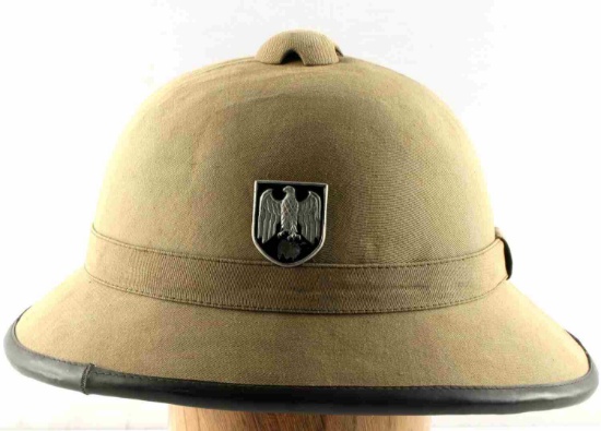WWII GERMAN ARMY HEER AFRICA KORPS PITH HELMET