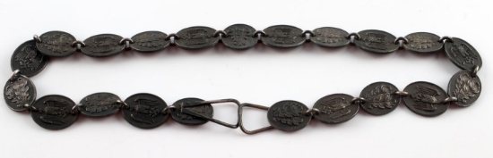 WWII GERMAN THIRD REICH STANDARD GORGET CHAIN