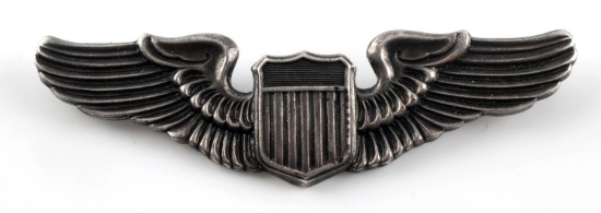 WWII ARMY AIR CORPS STERLING SILVER  PILOT WINGS