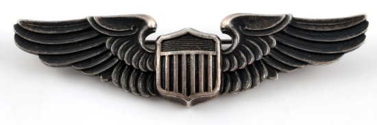 WWII ARMY AIR CORPS STERLING SILVER PILOT WINGS