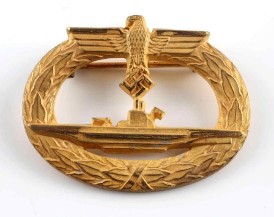 WII GERMAN THIRD REICH U BOAT KRIEGSMARINE BADGE