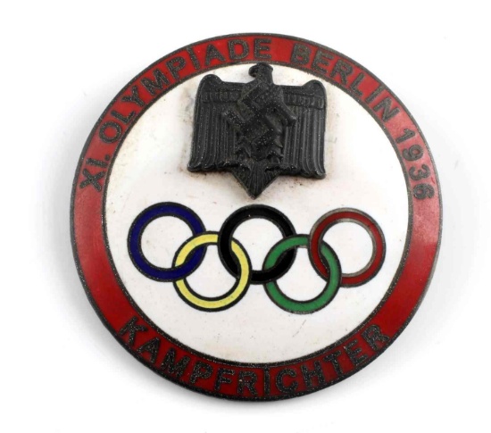 PRE WWII GERMAN 1936 OMYMPICS KAMPFRICHTER PIN
