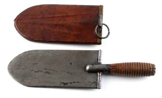 ANTIQUE U.S. MILITARY BOLO KNIFE WITH LEATHER CASE