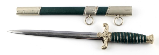 WWII GERMAN LAND CUSTOMS OFFICER DAGGER & SCABBARD