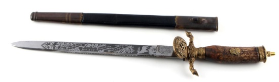 WWII GERMAN LONG HUNTING PRESENTATION DAGGER
