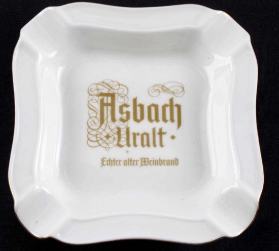 WWII GERMAN THIRD REICH ASHTRAY ASBACH WEINBRAND