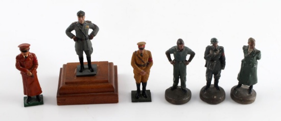 6 WWII GERMAN THIRD REICH 1944 DATED TOY SOLDIERS