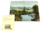 ADOLF HITLER ORIGINAL WATERCOLOR PAINTING W COA