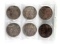LOT OF 6 1776 SPANISH SILVER COIN COPIES CASINO