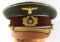 WWII GERMAN THIRD REICH POLITICAL LEADER VISOR CAP