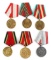 LOT OF 6 RUSSIAN SOVIET MEDALS WWII AND LATER