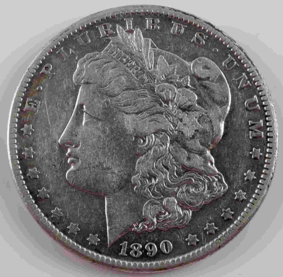 1890 CC CARSON CITY MORGAN SILVER DOLLAR VF XF