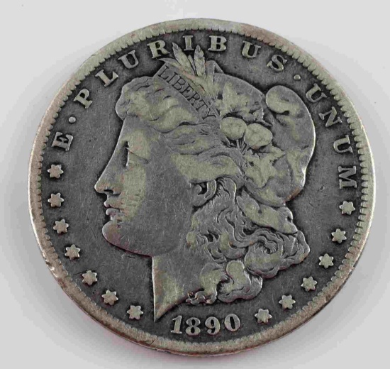 1890 CC CARSON CITY MORGAN SILVER DOLLAR F-XF