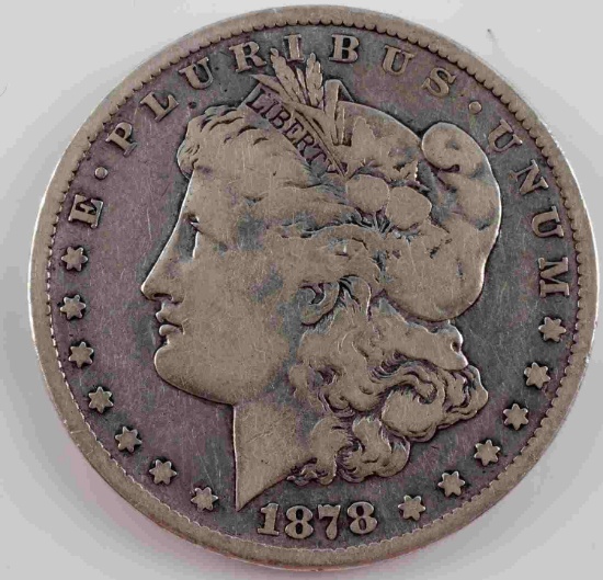 1878 CC CARSON CITY MORGAN SILVER DOLLAR VG