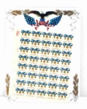 1983 FULL SHEET OF MEDAL OF HONOR STAMPS 20 CENTS