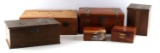 ANTIQUE VINTAGE WOOD AND JEWELRY BOX LOT