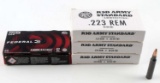 80 ROUNDS  .223 AMMO RED STANDARD & FEDERAL BOXED