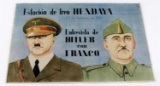 WWII THIRD REICH FRANCO HITLER HENDAYA POSTER