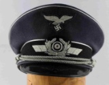 WWII THIRD REICH GERMAN LUFTWAFFE VISOR CAP