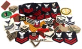 WWII MILITARY US NAVY & USMC PATCH LOT OF 55