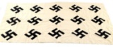 WWII GERMAN FLAG SWASTIKA UNCUT FACTORY CLOTH