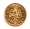 1945 DOS PESOS FINE GOLD COINS BU 90%