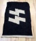 WWII GERMAN THIRD REICH SS BLACK BANNER FLAG