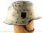 WWII GERMAN THIRD REICH M-42 SS SNOW CAMO HELMET