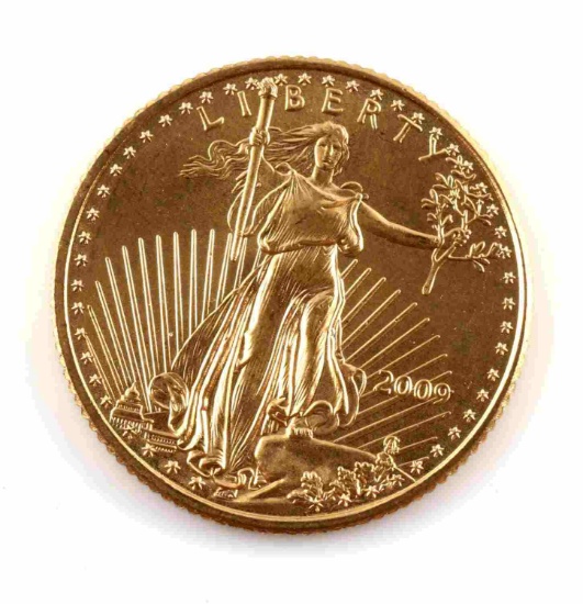 1/10TH OUNCE GOLD AMERICAN EAGLE COIN 2009 BU