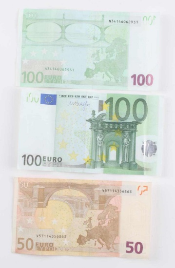 CURRENT FOREIGN CURRENCY FACE VALUE 250 EUROS
