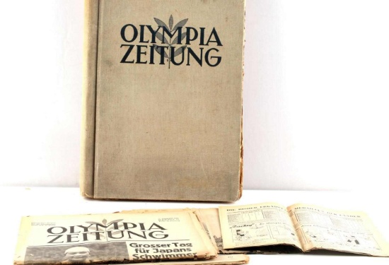 1936 BERLIN OLYMPICS OLYMPIA ZEITUNG NEWSPAPER LOT