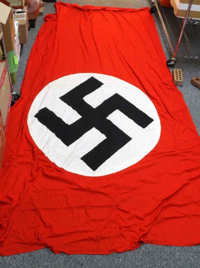 LARGE WWII GERMAN THIRD REICH MILITARY BATTLE FLAG