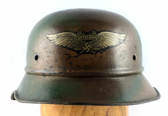 WWII GERMAN THIRD REICH LUFTSCHUTZ M-38 HELMET