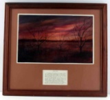 DEAN GIOIA  DECEMBER SUNSET LANDSCAPE OIL PAINTING