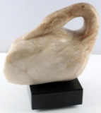 RALPH HURST MODERNIST ALABASTER DUCK SCULPTURE