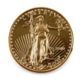 1/10TH OUNCE GOLD AMERICAN EAGLE COIN 2010 BU
