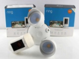 4 RING SECURITY INDOOR OUTDOOR CAMERAS SPOTLIGHT