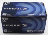 800 ROUNDS FEDERAL .22 LR AMMO AMMUNITION