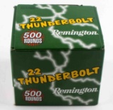 SEALED 500 RDS REMINGTON .22 LR THUNDERBOLT AMMO