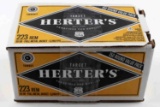 TARGET HERTERS .223 REM 55 GR FMJ AMMO SEALED BOX