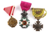 ORDER LEOPOLD I WWI FRENCH SERVICE AUSTRIAN MEDALS