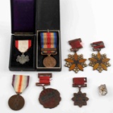 RUSSO JAPANESE WWI WWII MEDAL LOT OF 7