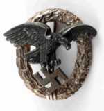 WWII GERMAN THIRD REICH LUFTWAFFE OBSERVERS BADGE