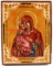 RUSSIAN ICON OF VLADIMIR MOTHER OF GOD WOODEN