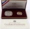 1988 US MINT OLYMPIC COMMEM GOLD & SILVER COIN SET