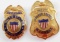 2 OBSOLETE UNITED STATES MARSHAL DEPUTY BADGE LOT