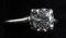 14KT WHITE GOLD DIAMOND SOLITAIRE RING TCW .7