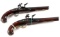 1775 PAIR OF BIRMINGHAM ENGLAND FLINTLOCK PISTOLS