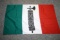 WWII ITALIAN PRINTED FASCES TRICOLOR FLAG