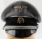 WWII GERMAN THIRD REICH SS OFFICER VISOR CAP